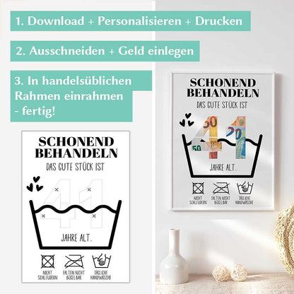 Geldgeschenk zum 41. Geburtstag Herzensprojekt Manufaktur