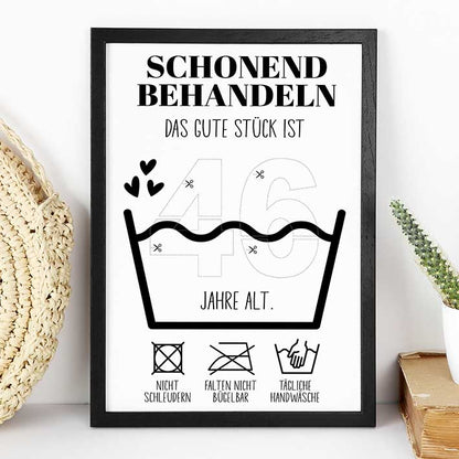 Geldgeschenk 46. Geburtstag im Rahmen merchOne