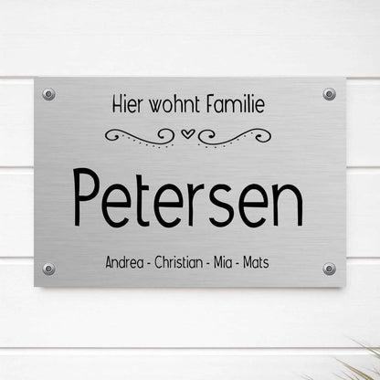 Familienschild Türschild