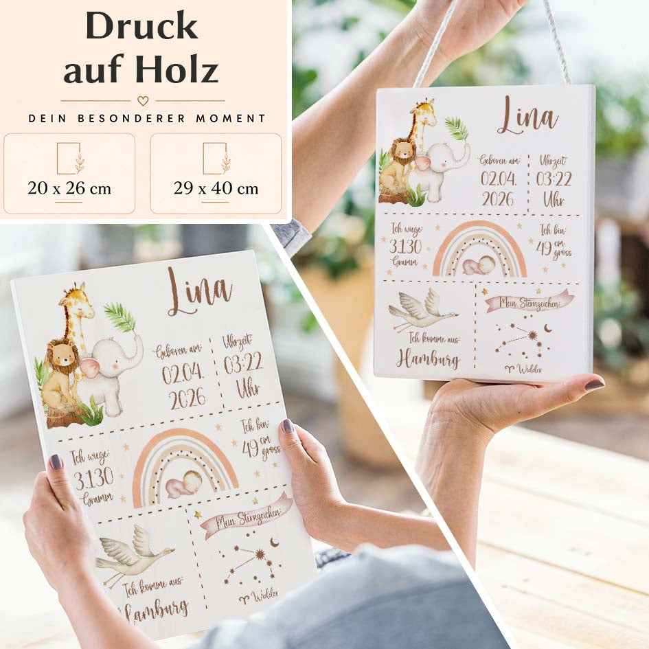 Geburtsdaten Geschenk