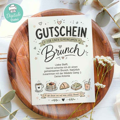 Gutscheinvorlage Brunch