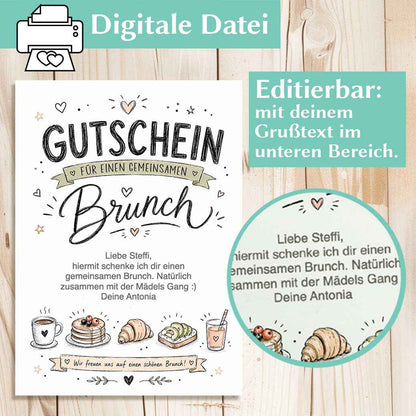 Gutscheinvorlage Brunch