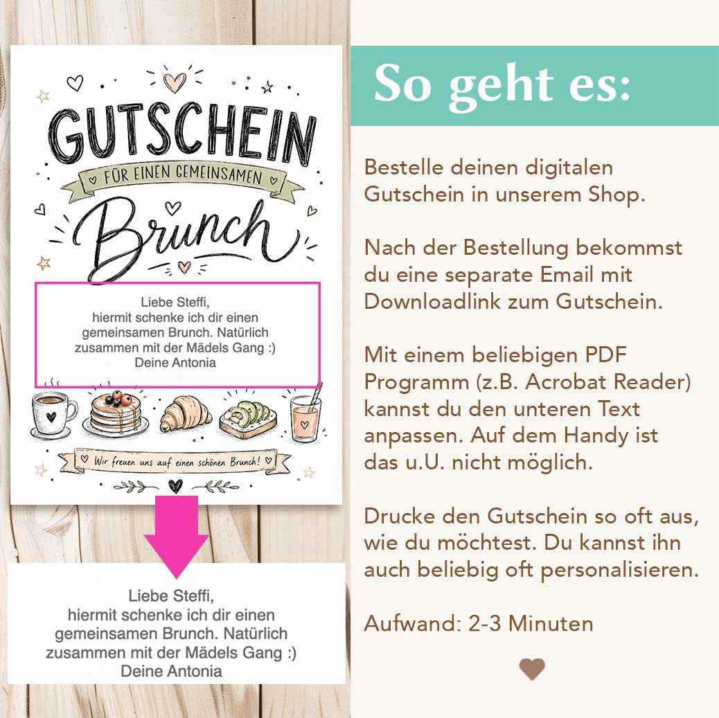 Gutscheinvorlage Brunch