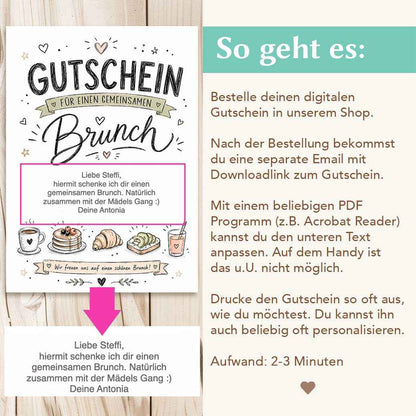 Gutscheinvorlage Brunch