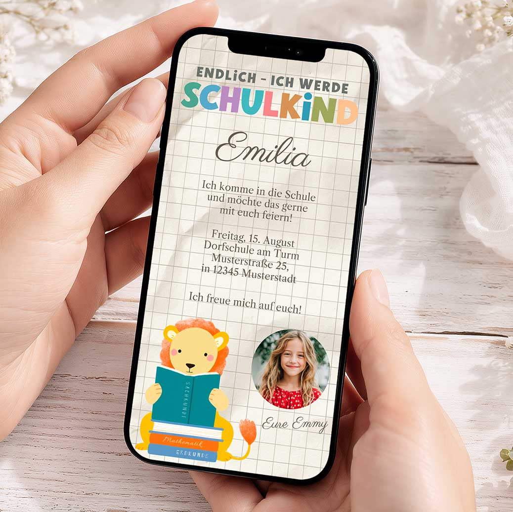Einladung zur Einschulung Herzensprojekt Manufaktur
