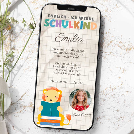 Einladung zur Einschulung Herzensprojekt Manufaktur