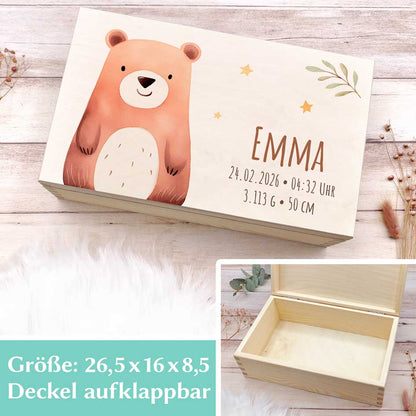 Personalisierte Erinnerungsbox Löwe