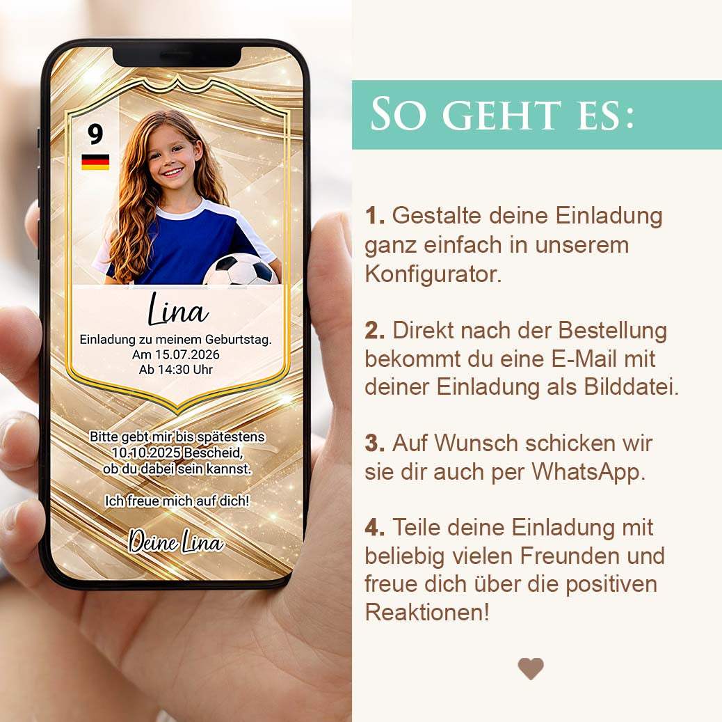 Fußball Einladung Geburtstag Herzensprojekt Manufaktur