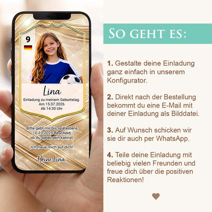 Fußball Einladung Geburtstag Herzensprojekt Manufaktur