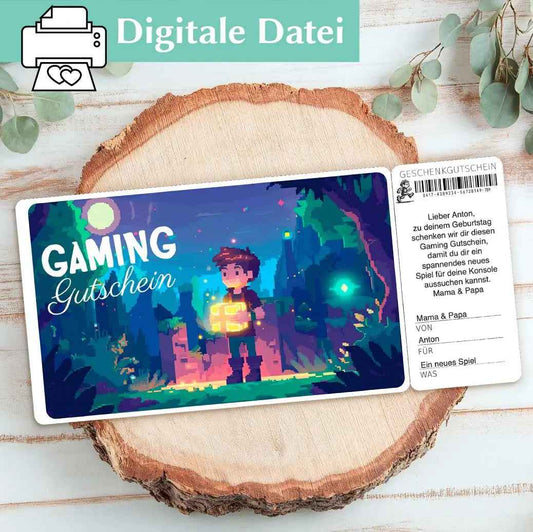 Gaming Gutschein Vorlage
