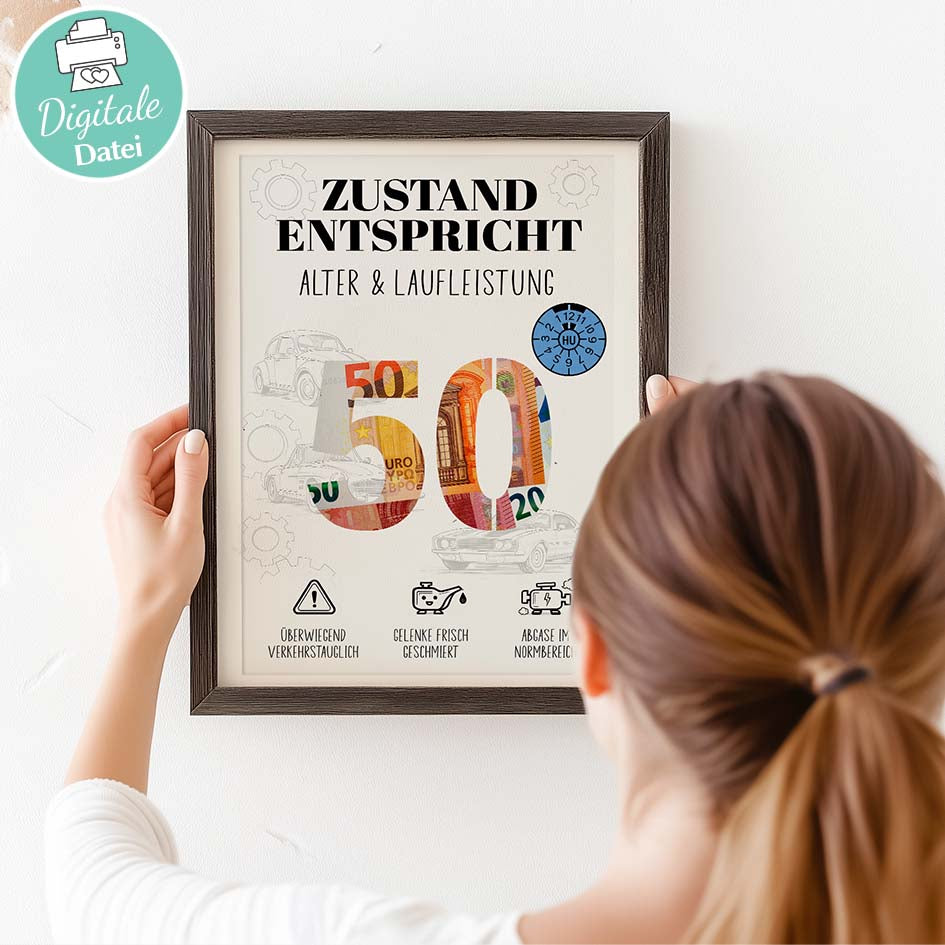 Geldgeschenk 50 Mann Herzensprojekt Manufaktur