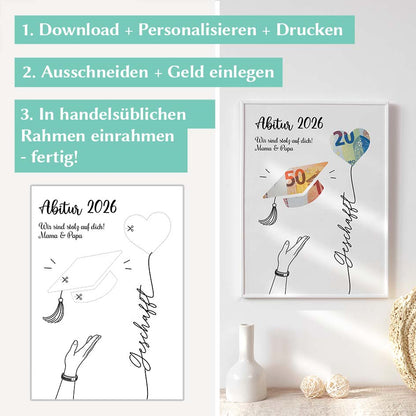 Geldgeschenk Abi Herzensprojekt Manufaktur