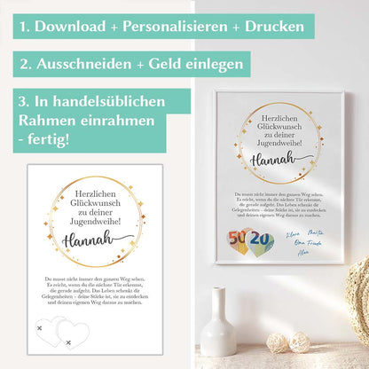Geldgeschenk Jugendweihe Herzensprojekt Manufaktur