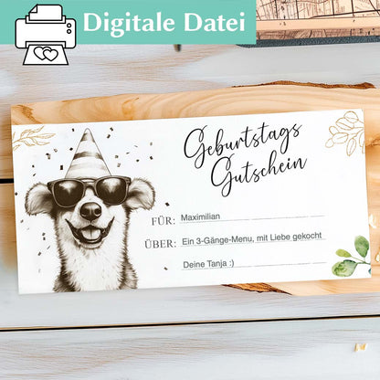 Geschenkgutschein Geburtstag Herzensprojekt Manufaktur