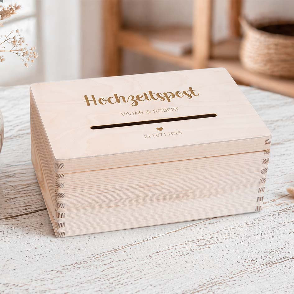 Hochzeitspost Box Herzensprojekt Manufaktur