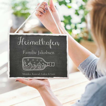 Türschild Heimathafen Herzensprojekt Manufaktur