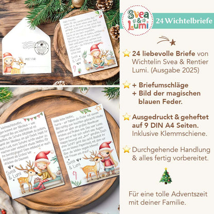 24 Wichtelbriefe Svea & Lumi 2025 - Druckversion Herzensprojekt Manufaktur