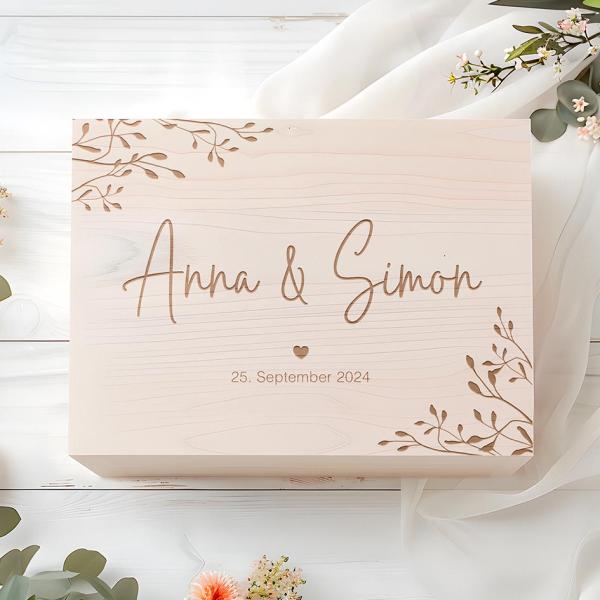 Personalisierte Geschenkbox Hochzeit
